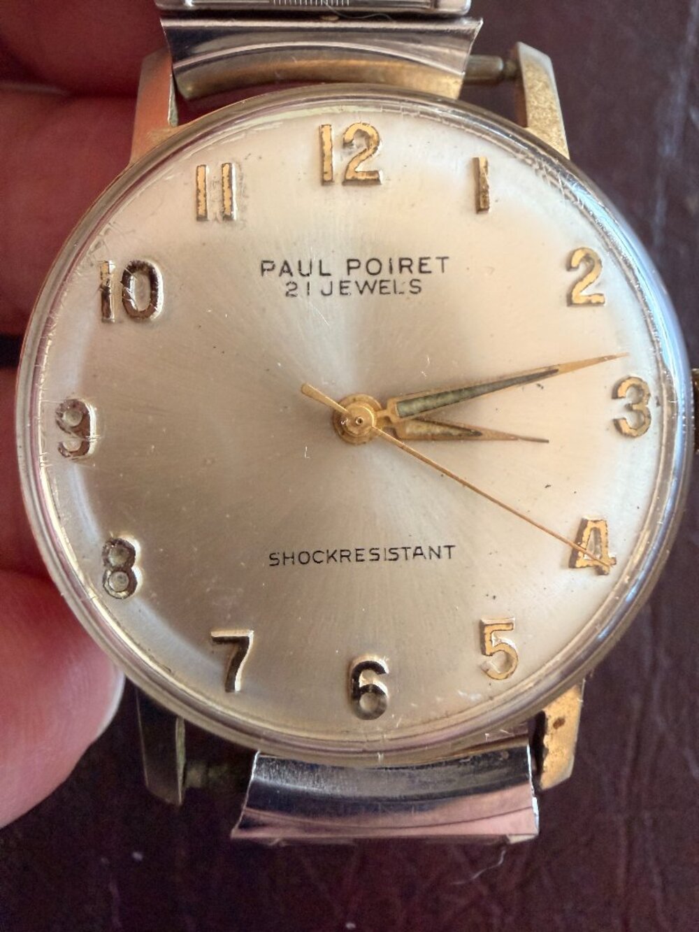 Vintage Paul Poiret 21 Jewels Men's Watch